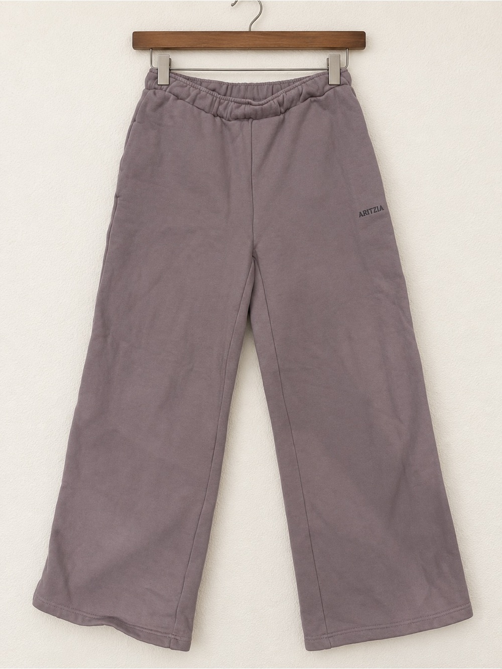 Aritzia Cozy Sweat fleece Mega Sweatpants Wide Leg Mauve Purple Size XXS